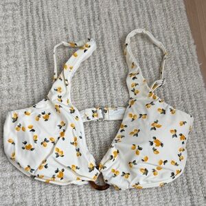 Abercrombie & Fitch Lemon Print Bikini Top